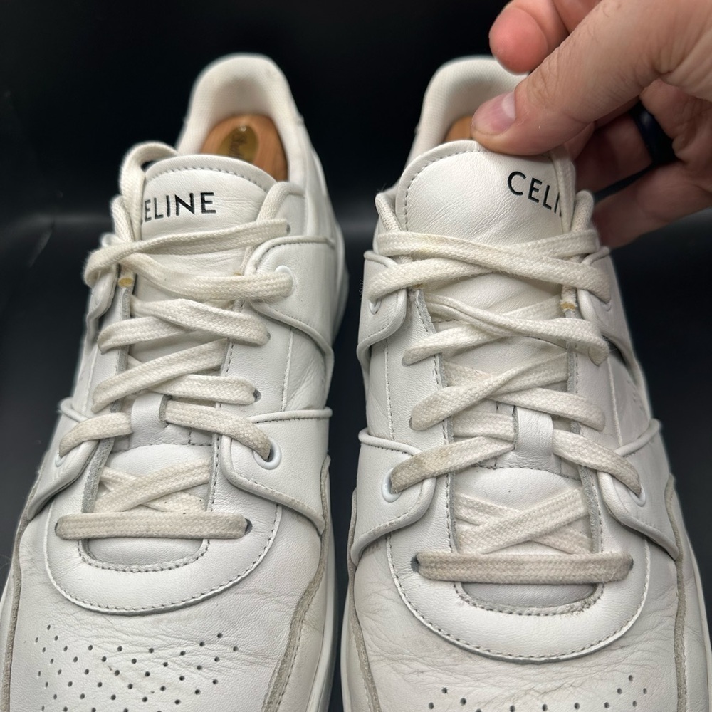 Celine Hedi Slimane Distressed White Sneakers - Picture 3 of 10